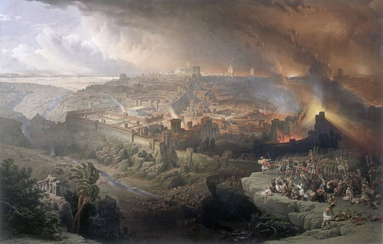 Osada i razrushenie Ierusalima rimlyanami pod komandovaniem Tita, 70 god.