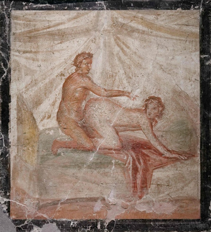 «Эротическая сцена», фреска, 50-70 гг. нашей эры